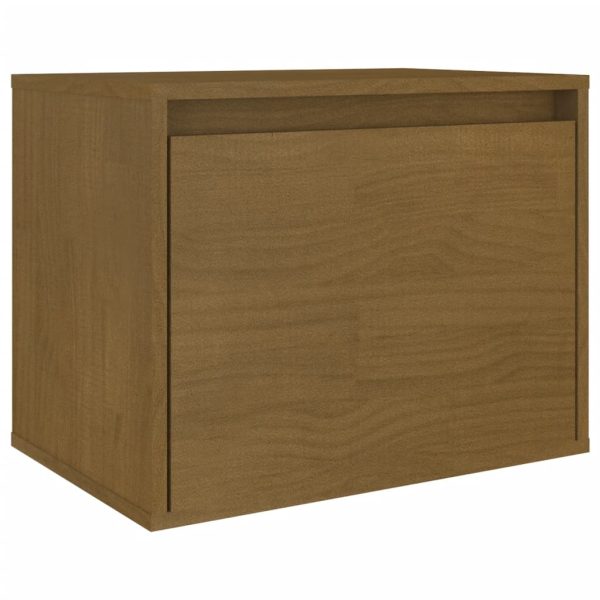 Móveis de TV 6 pcs madeira de pinho maciça castanho-mel - Image 7