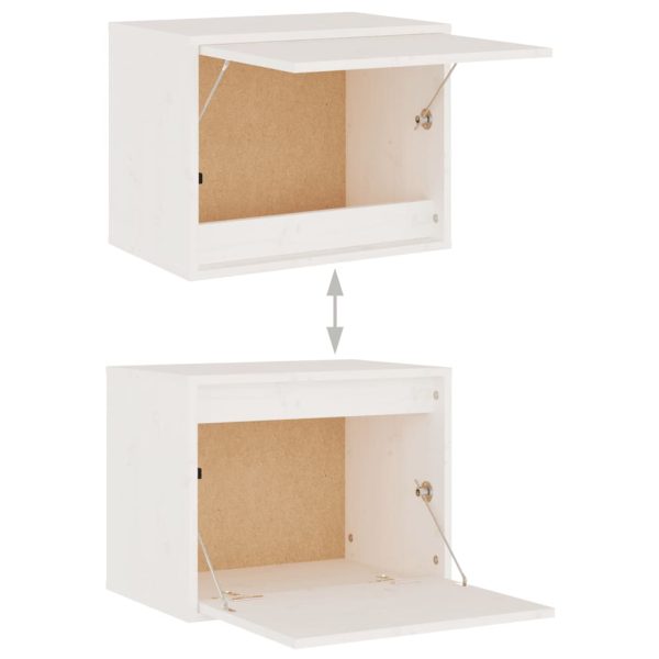 Móveis de TV 7 pcs madeira de pinho maciça branco - Image 6