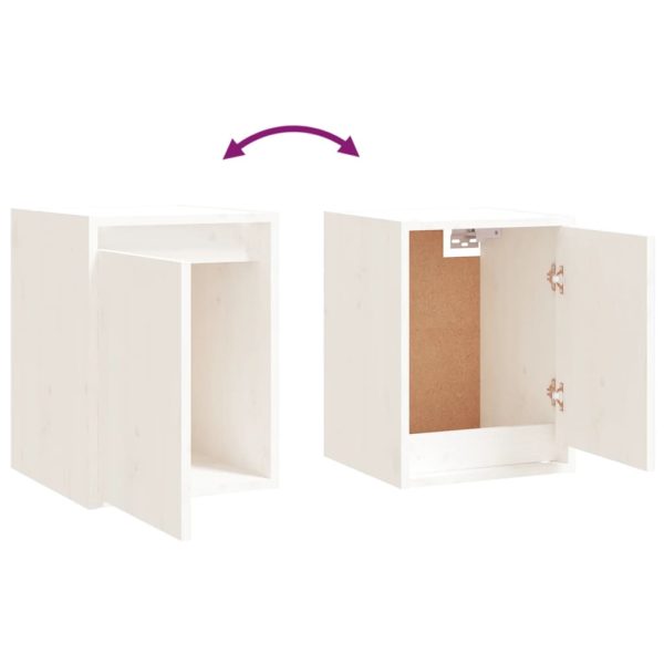 Móveis de TV 6 pcs madeira de pinho maciça branco - Image 8