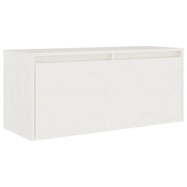 Móveis de TV 5 pcs madeira de pinho maciça branco - Image 5