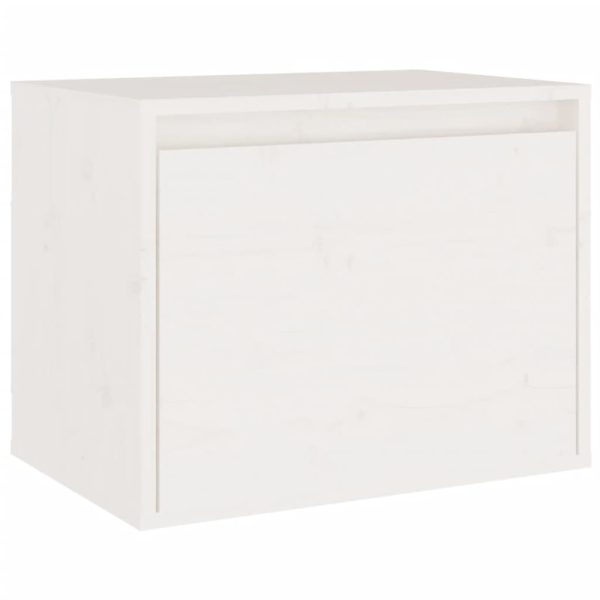 Móveis de TV 4 pcs madeira de pinho maciça branco - Image 5