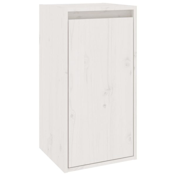 Móveis de TV 5 pcs madeira de pinho maciça branco - Image 9