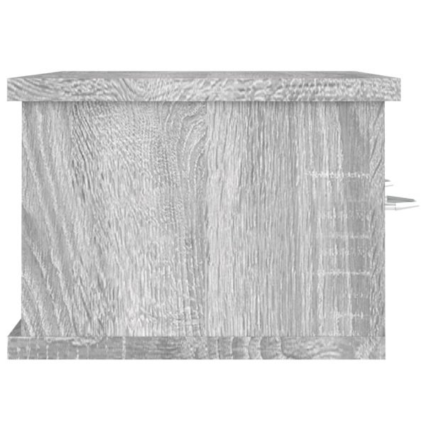 Armário parede 60x26x18,5 cm derivados madeira cinzento sonoma - Image 4