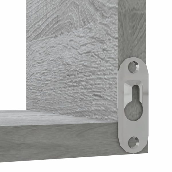 Estante canto 2pcs 40x40x50cm derivados madeira cinzento sonoma - Image 6