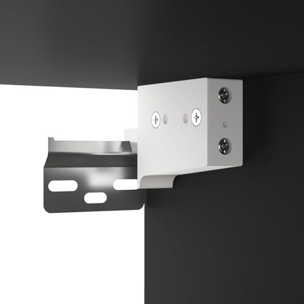Conjunto móveis de TV 8 pcs madeira processada preto - Image 10