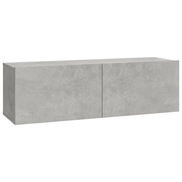 Conjunto móveis de TV 6 pcs madeira processada cinzento cimento - Image 6