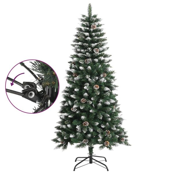 Árvore de Natal artificial com suporte 120 cm PVC verde - Image 3