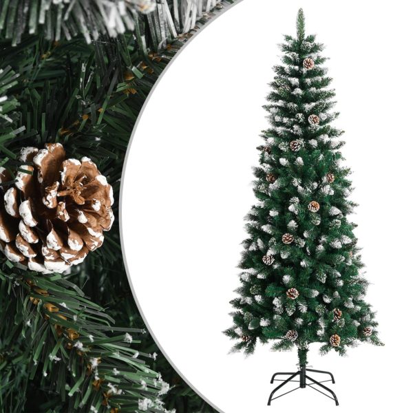 Árvore de Natal artificial com suporte 180 cm PVC verde