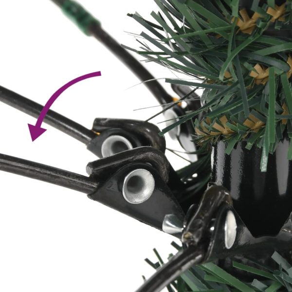Árvore de Natal artificial com suporte 180 cm PVC verde - Image 4