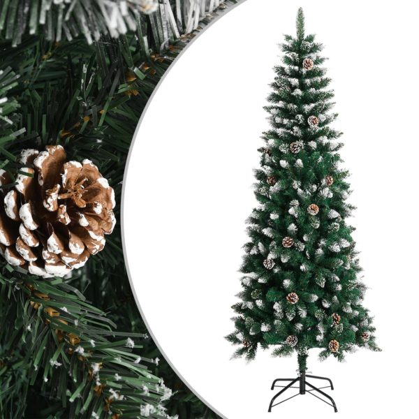 Árvore de Natal artificial com suporte 210 cm PVC verde