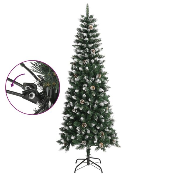 Árvore de Natal artificial com suporte 240 cm PVC verde - Image 3