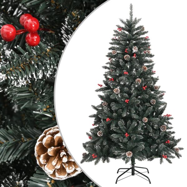 Árvore de Natal artificial com suporte 120 cm PVC verde