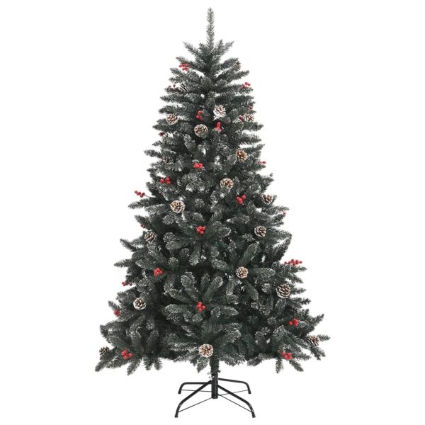 Árvore de Natal artificial com suporte 120 cm PVC verde - Image 2