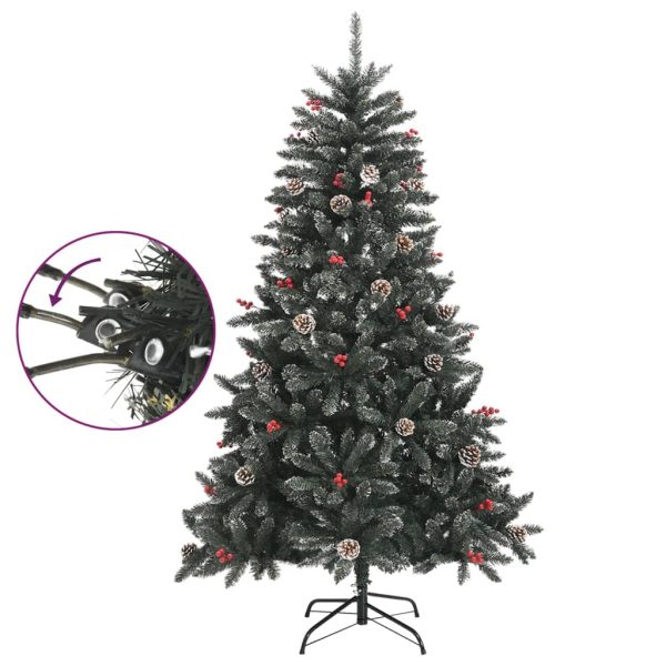Árvore de Natal artificial com suporte 120 cm PVC verde - Image 3
