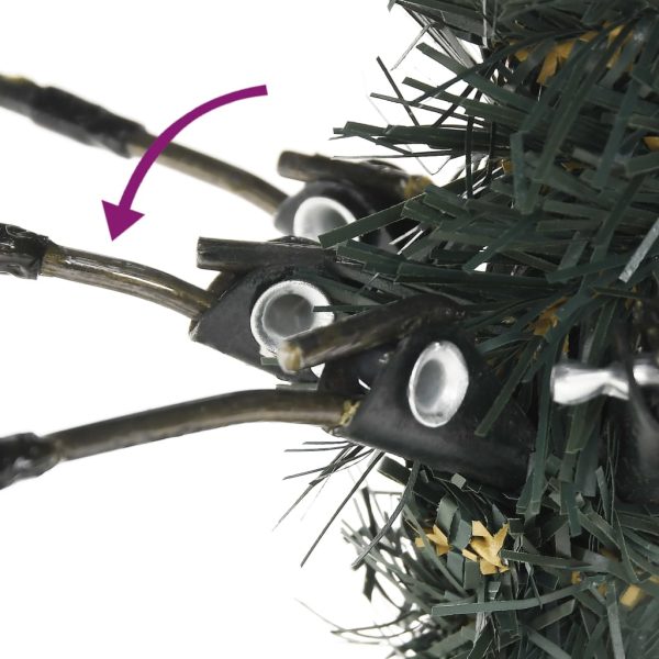 Árvore de Natal artificial com suporte 120 cm PVC verde - Image 4