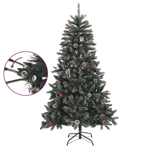 Árvore de Natal artificial com suporte 150 cm PVC verde - Image 3