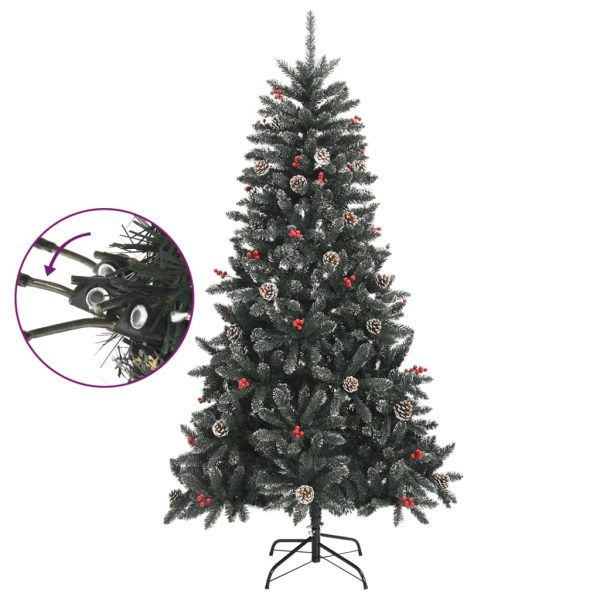 Árvore de Natal artificial com suporte 180 cm PVC verde - Image 3