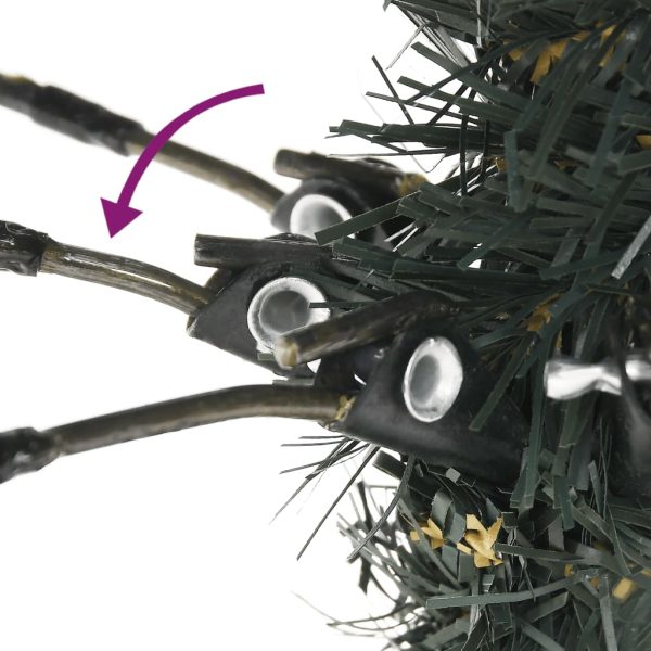 Árvore de Natal artificial com suporte 180 cm PVC verde - Image 4