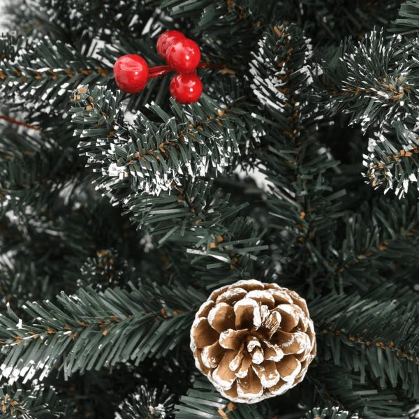 Árvore de Natal artificial com suporte 180 cm PVC verde - Image 6