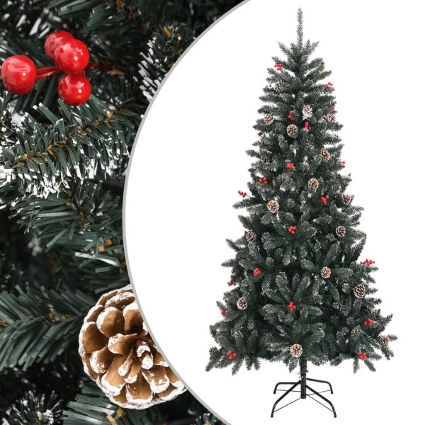 Árvore de Natal artificial com suporte 240 cm PVC verde