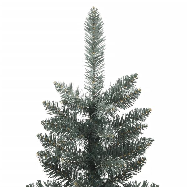 Árvore de Natal artificial fina com suporte 150 cm PVC verde - Image 3