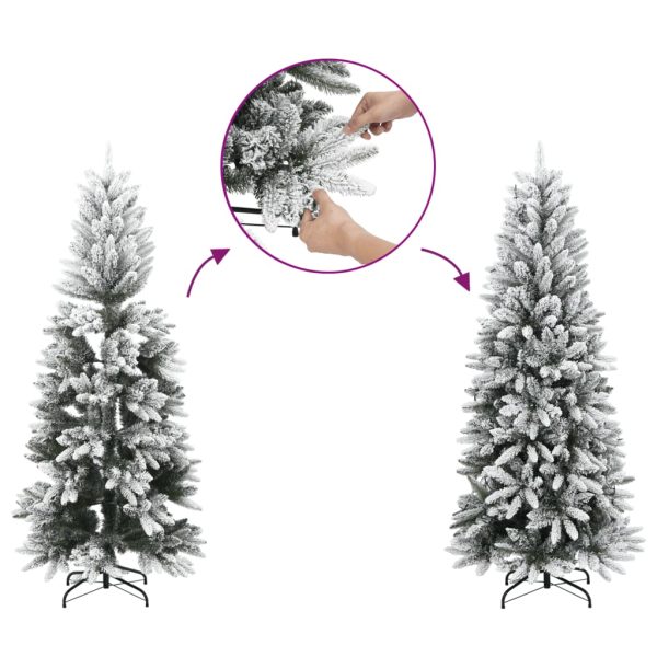 Árvore de Natal artificial com neve PVC & PE 120 cm - Image 4