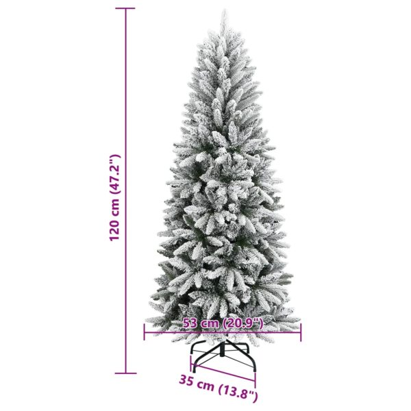 Árvore de Natal artificial com neve PVC & PE 120 cm - Image 8