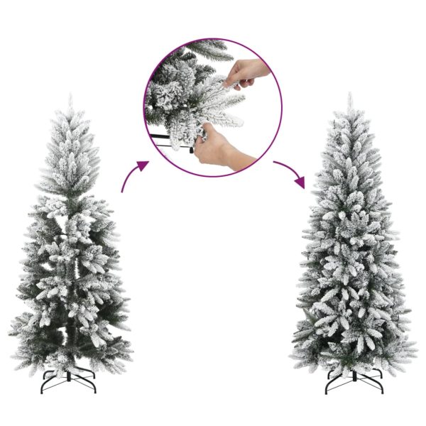Árvore de Natal artificial com neve PVC & PE 150 cm - Image 4