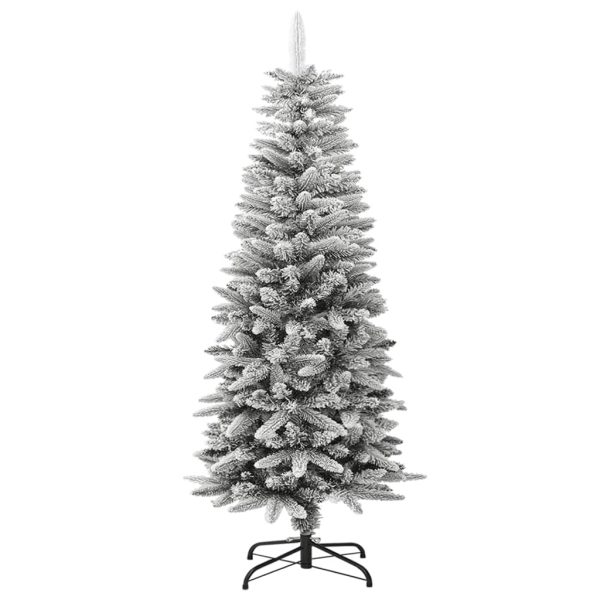 Árvore de Natal artificial fina com neve PVC & PE 120 cm - Image 2