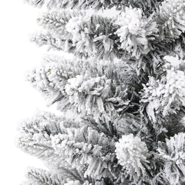Árvore de Natal artificial fina com neve PVC & PE 180 cm - Image 6