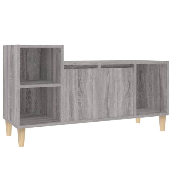 Móvel de TV 100x35x55 cm derivados de madeira cinzento sonoma - Image 2