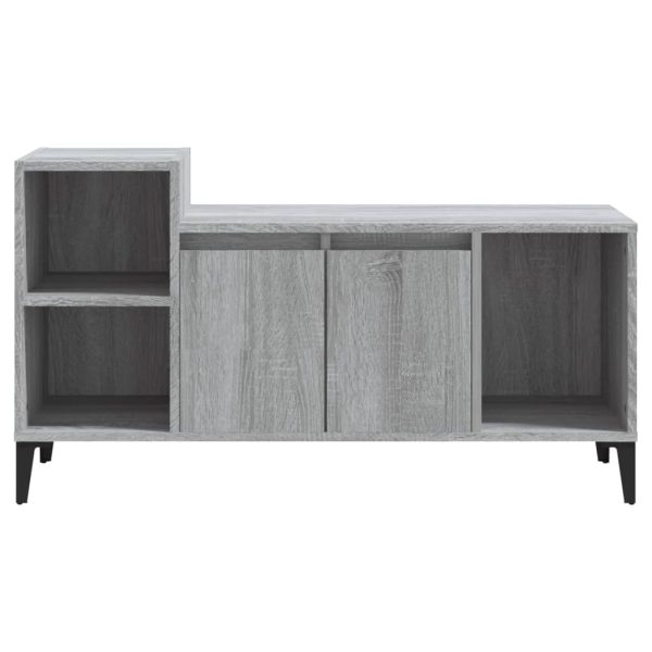 Móvel de TV 100x35x55 cm derivados de madeira cinzento sonoma - Image 5