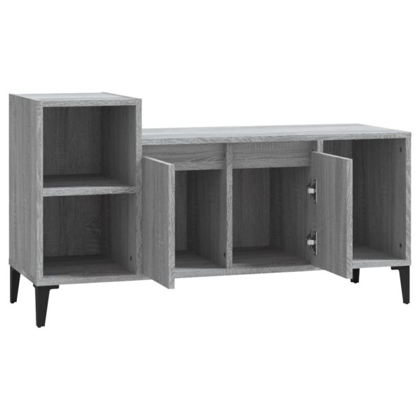 Móvel de TV 100x35x55 cm derivados de madeira cinzento sonoma - Image 6