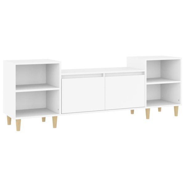 Móvel p/ TV 160x35x55 cm derivados de madeira branco - Image 2