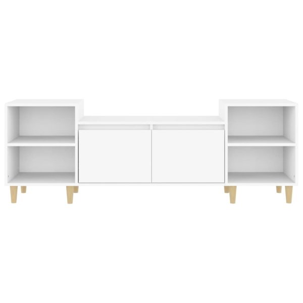 Móvel p/ TV 160x35x55 cm derivados de madeira branco - Image 6
