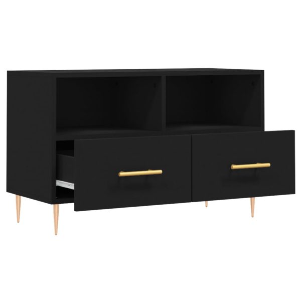 Móvel p/ TV 80x36x50 cm derivados de madeira preto - Image 6