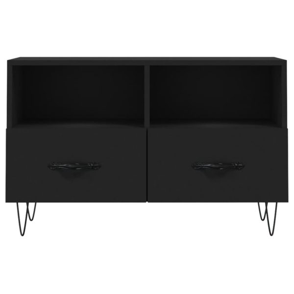 Móvel p/ TV 80x36x50 cm derivados de madeira preto - Image 5