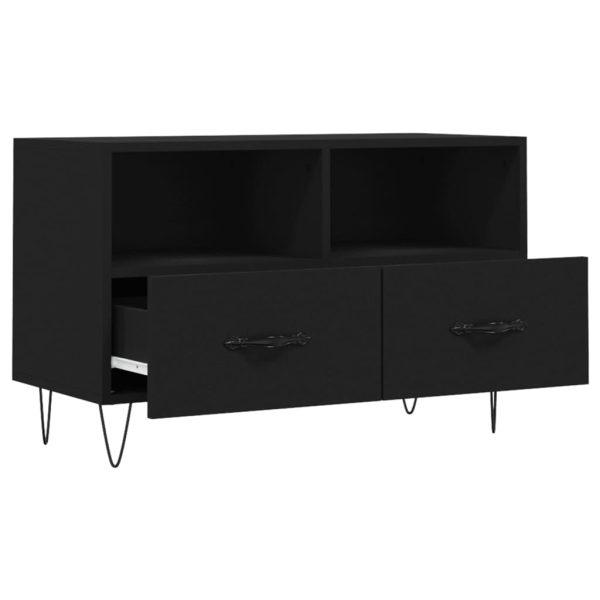 Móvel p/ TV 80x36x50 cm derivados de madeira preto - Image 6