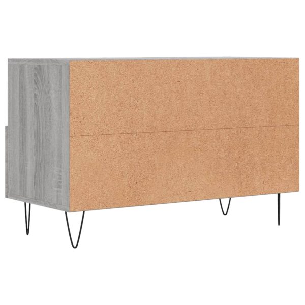Móvel de TV 80x36x50 cm derivados de madeira cinzento sonoma - Image 8