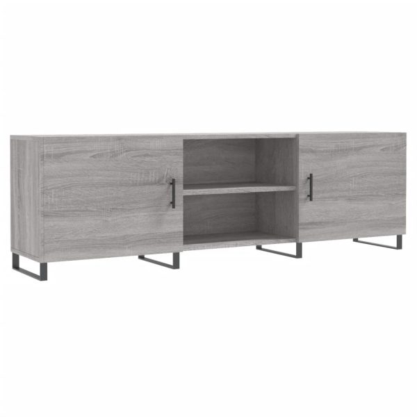 Móvel de TV 150x30x50 cm derivados de madeira cinzento sonoma - Image 2