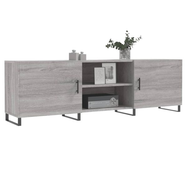 Móvel de TV 150x30x50 cm derivados de madeira cinzento sonoma - Image 3