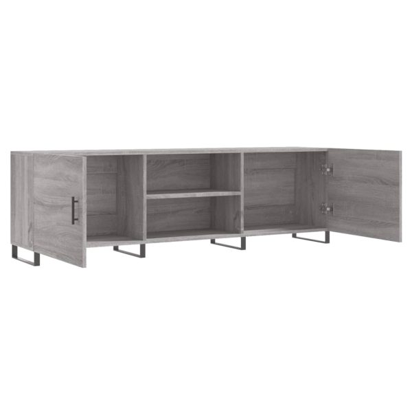 Móvel de TV 150x30x50 cm derivados de madeira cinzento sonoma - Image 6