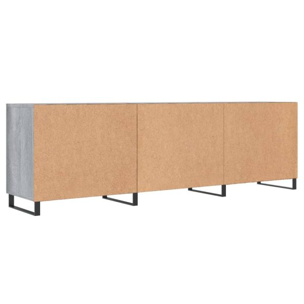 Móvel de TV 150x30x50 cm derivados de madeira cinzento sonoma - Image 8
