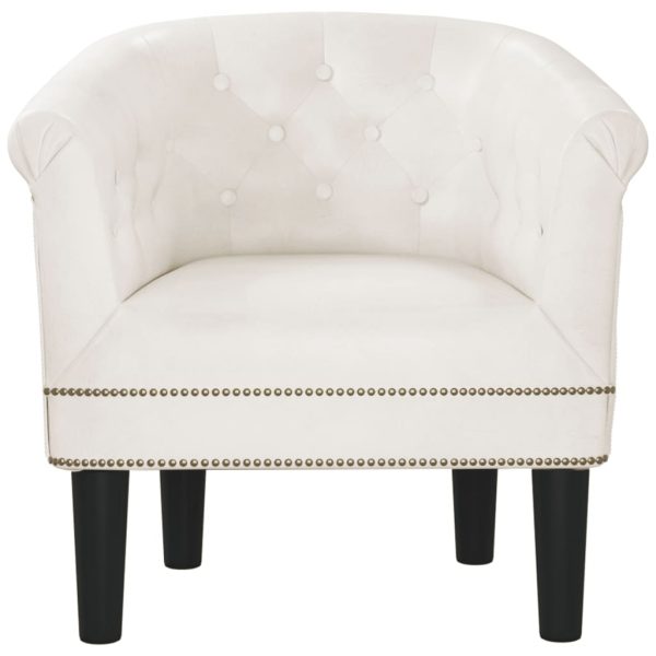 Poltrona couro artificial branco - Image 3