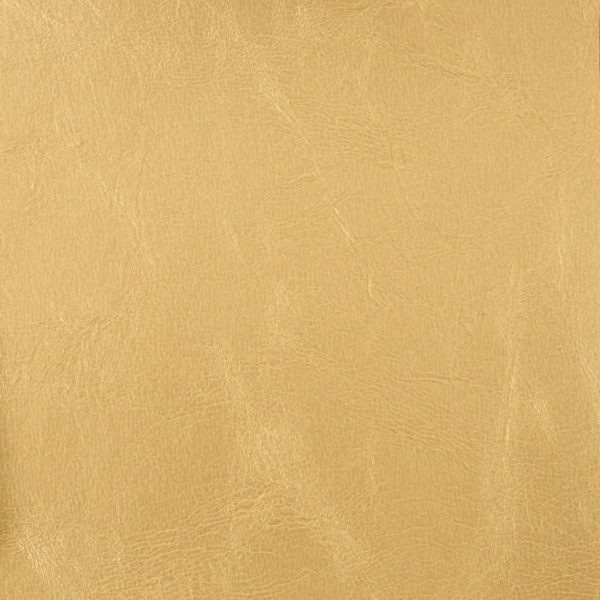 Poltrona com apoio de pés couro artificial dourado - Image 7