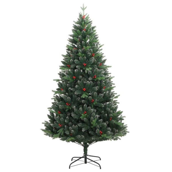 Árvore de Natal artificial articulada c/ bagas vermelhas 120 cm - Image 2