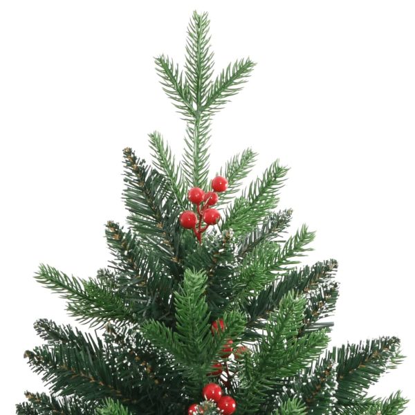 Árvore de Natal artificial articulada c/ bagas vermelhas 120 cm - Image 4