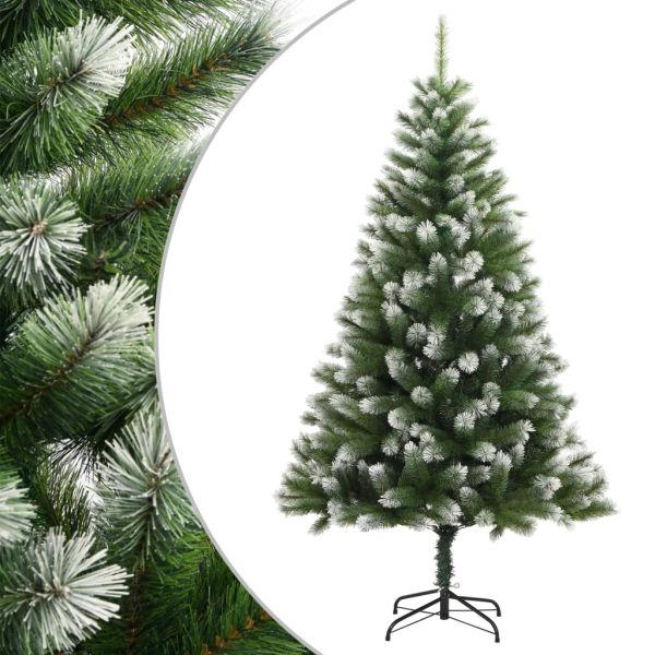 Árvore de Natal artificial articulada c/ flocos de neve 150 cm