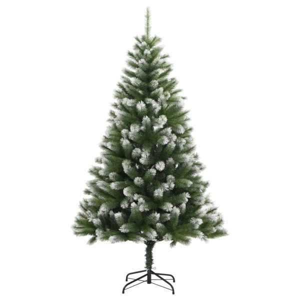 Árvore de Natal artificial articulada c/ flocos de neve 150 cm - Image 2