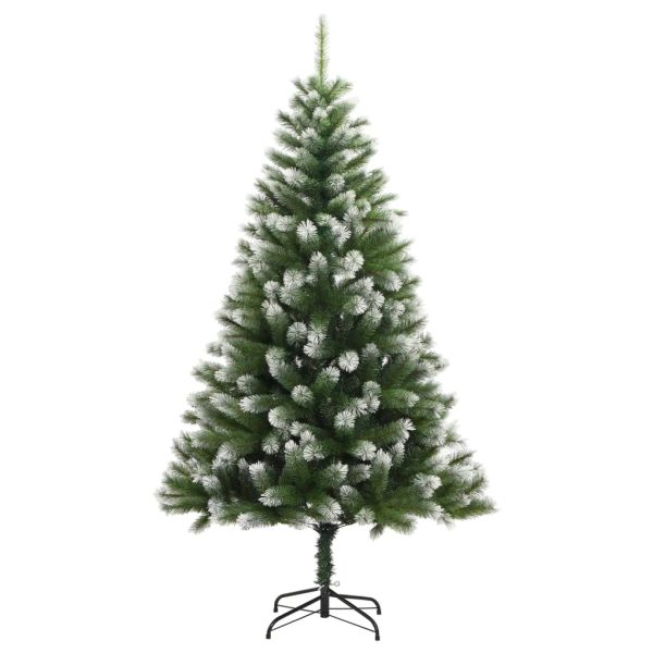 Árvore de Natal artificial articulada c/ flocos de neve 210 cm - Image 2